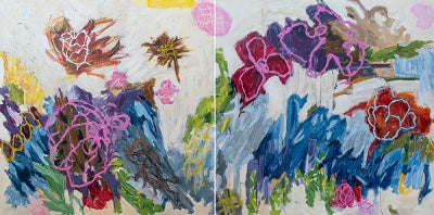 Wild Meadow Diptych