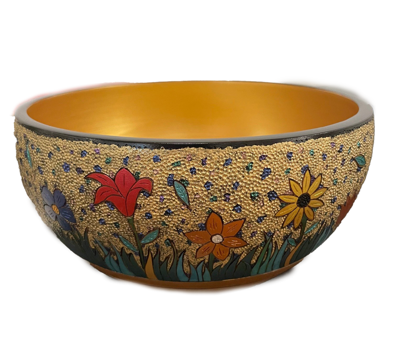 Floral Bowl - Yellow