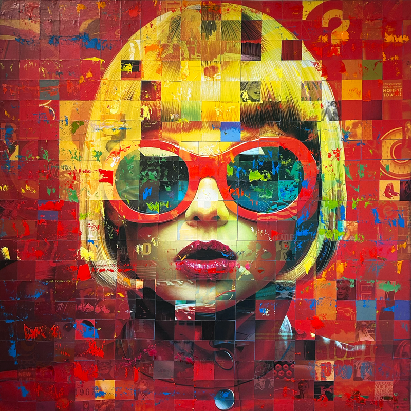Jeffrey Stapleton, Artist, Atomic Power, ADC Fine Art, Mosaic on Wood ...