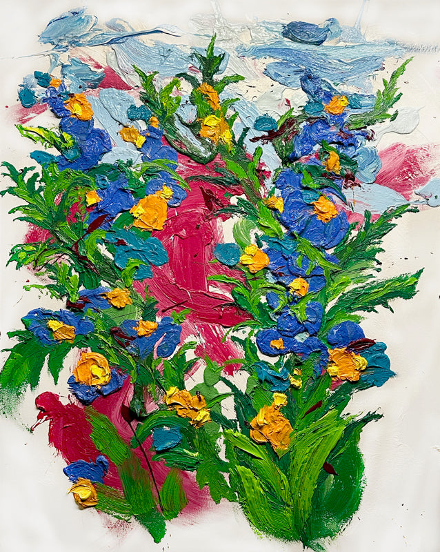 Jared Artist Jared Chovan, artist, Wildflowers, ADC Fine Art, painting, original art ...