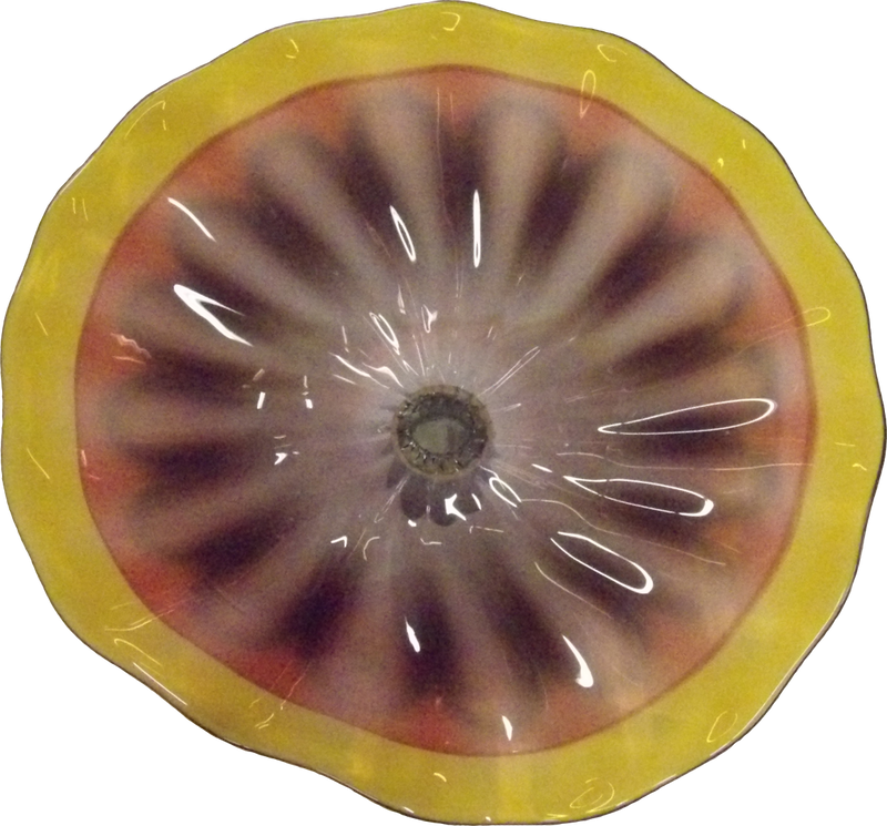 Rust and Yellow Plate 11