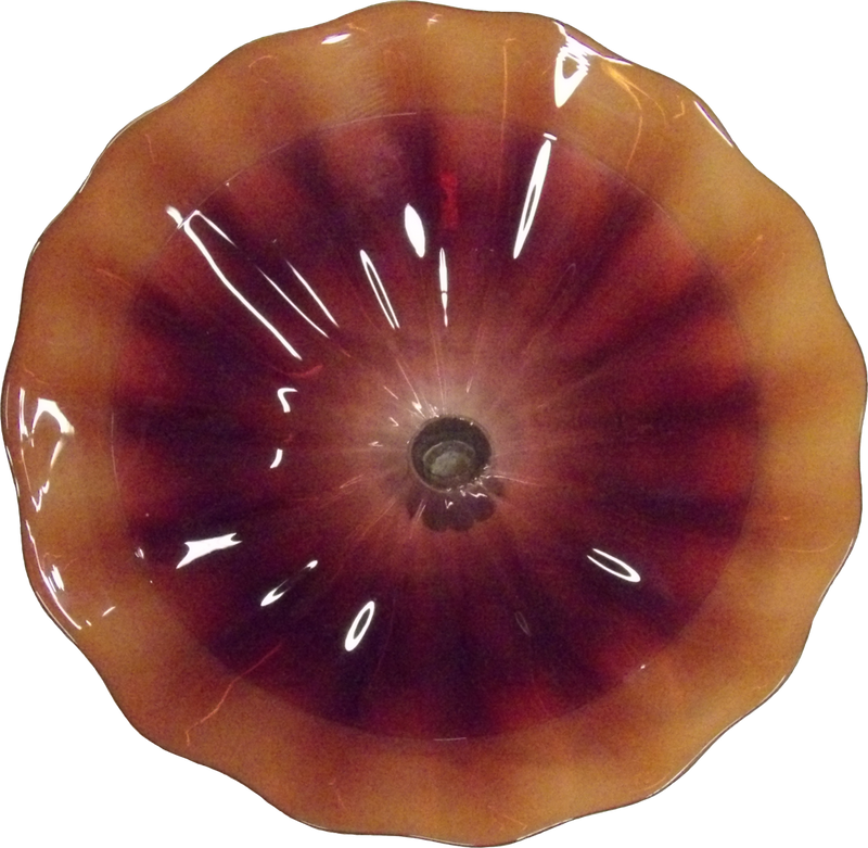 Rust and Yellow Plate 7