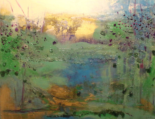 Mary Barr Rhodes, artist, Into the Glen, ADC Fine Art, mixed media ...