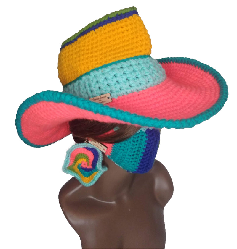 It's a Vibe Cowgirl Hat & Earrings