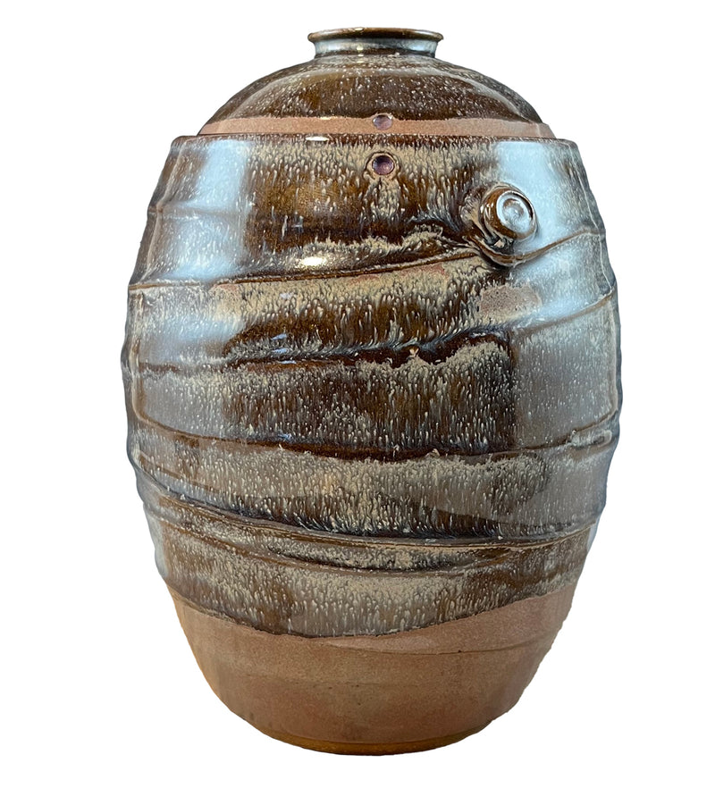 Wheel-Thrown Jar in Breaking Tide Glaze