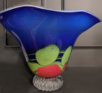 Jon Oakes, artist, Multicolored Glass Fluted Bowl #3, ADC Fine Art, Glass, original art