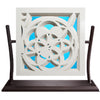 Rose Window (in white with blue)